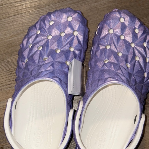 CROCS Women's Purple sparkling Shoes - Picture 3 of 7